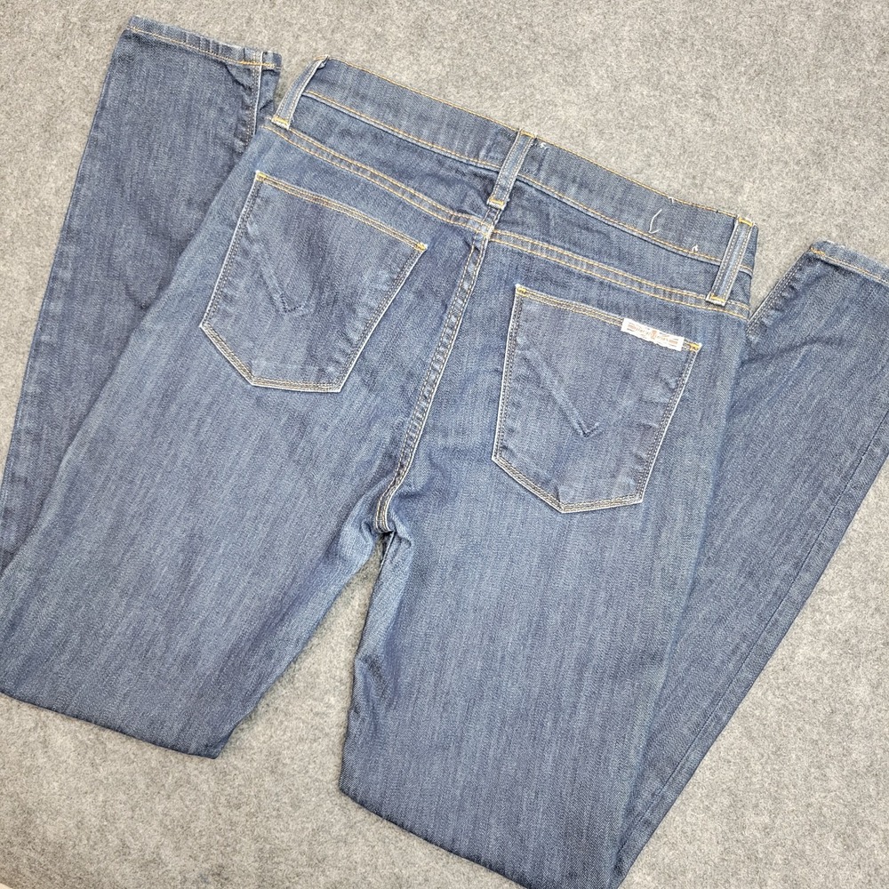Hudson Jeans Womens 28 Blue Denim Nico Mid Rise Comfort Fit Super Skinny Leg